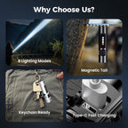 💥Multi-Functional Aluminum Alloy Mini Flashlight